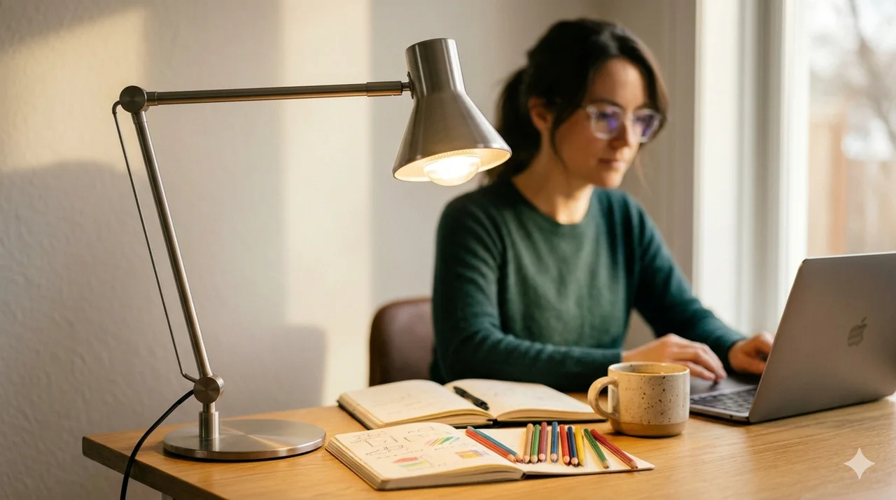 Żarówki full spectrum a komfort pracy przy biurku